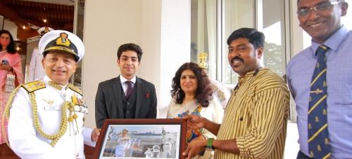 PRESS CLUB HANDED OVER A MEMENTO TO OUT GOING NAVY CHIEF